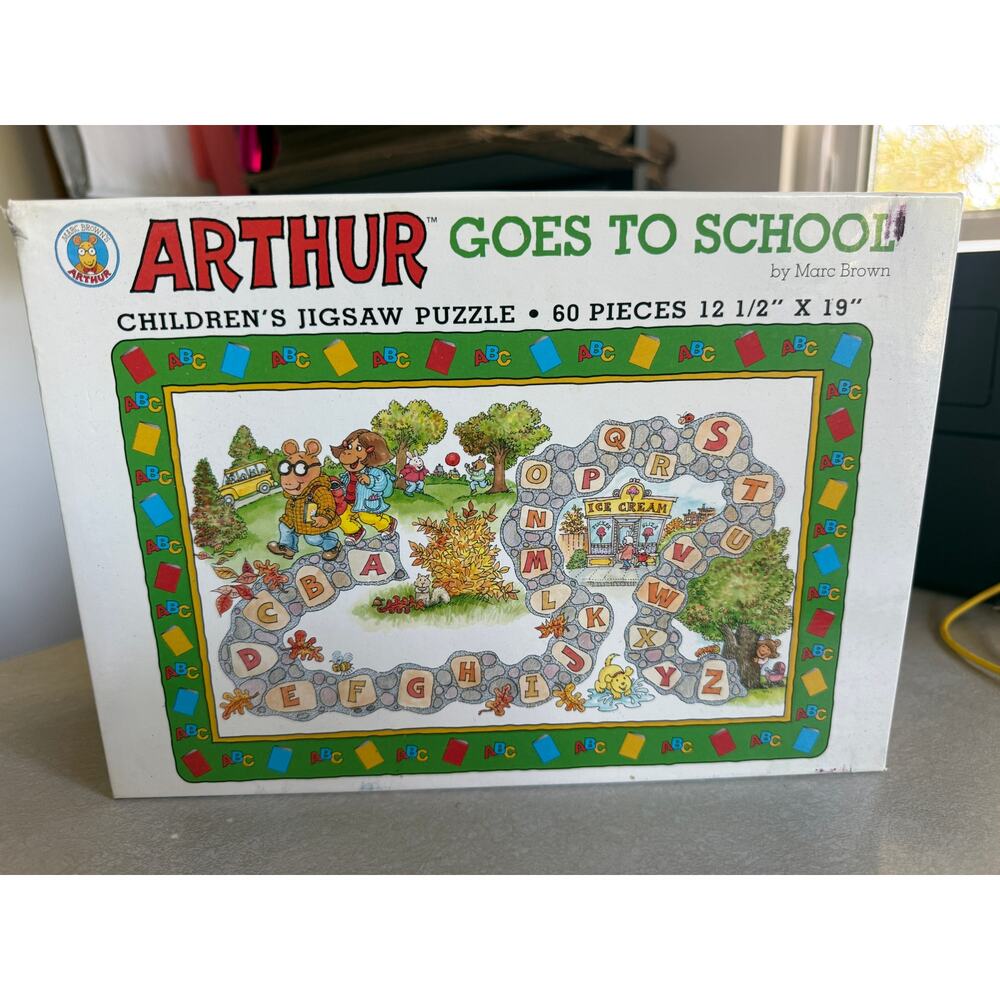 Arthur Goes To School Jigsaw Puzzle Vintage new old stock - PBS Great Condition!
